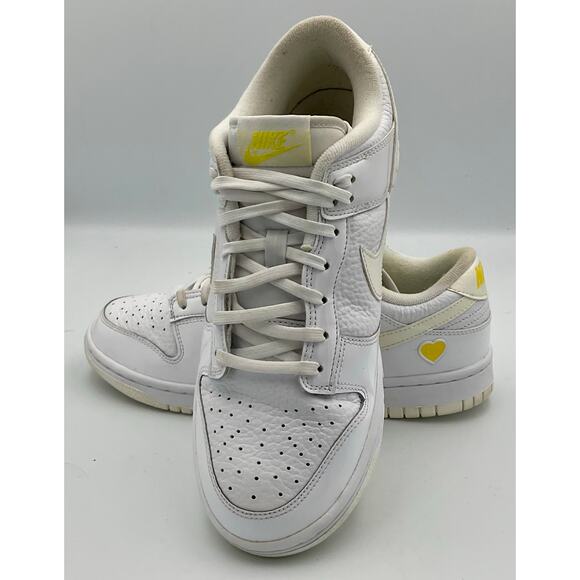 Nike Dunk Low "Valentine's Day" Yellow Heart FD0803-100 Women's Sz 9 #187 - Picture 4 of 8